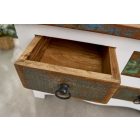 Dohányzóasztal - tárolóláda Jacktar 70 cm fehér mangó