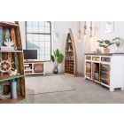 Dohányzóasztal - tárolóláda Jacktar 70 cm fehér mangó