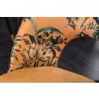 Design étkezőszék Jalisa sárga bársony