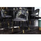 Design étkezőszék Jalisa szürke bársony