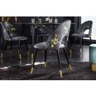 Design étkezőszék Jalisa szürke bársony