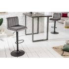 Bárszék Walnut szürke bársony