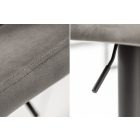 Bárszék Walnut szürke bársony