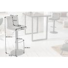 Bárszék Walnut szürke bársony