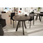 Kerek étkezőasztal Thunder 80 cm szürke mangó