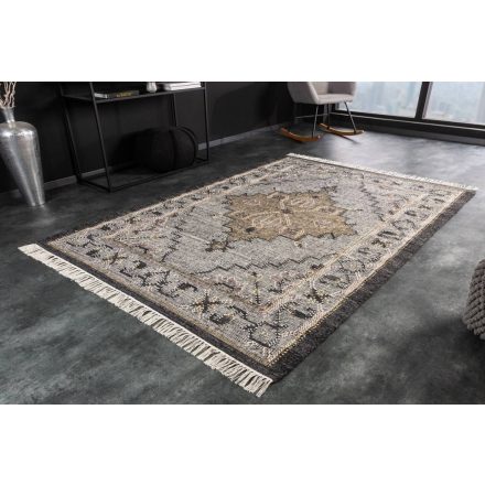 Design szőnyeg Pahana 230 x 160 cm szürke sokszínu - gyapjú