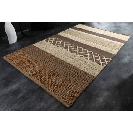 Design szőnyeg Panay 230 x 160 cm barna - kender és gyapjú