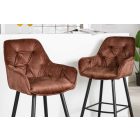 Design bárszék Garold barna bársony