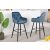 Design bárszék Garold petrol bársony