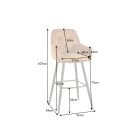 Design bárszék Garold mustársárga bársony 