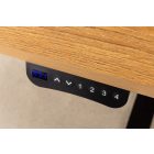 Állítható magasságú íróasztal Jayden 160 cm tölgy utánzata