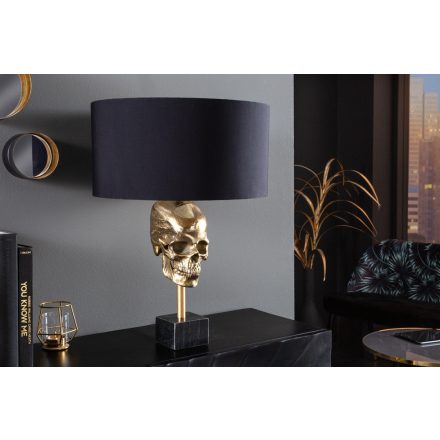 Design asztali lámpa Madigan 56 cm fekete-arany