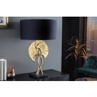 Design asztali lámpa Rashid 62 cm fekete-arany