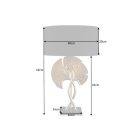 Design asztali lámpa Rashid 62 cm fekete-arany