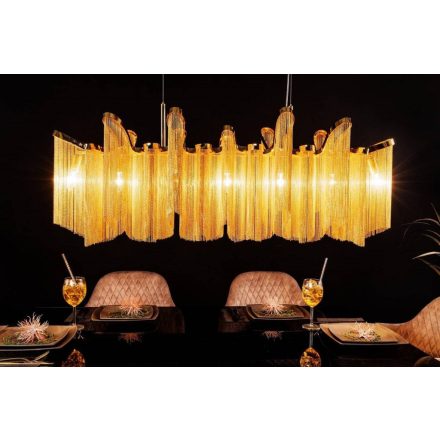 Design függőlámpa Anabelle 120 cm arany
