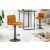 Design bárszék Walnut mustársárga bársony