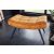 Design lábtartó Sweden mustársárga bársony