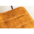 Design lábtartó Sweden mustársárga bársony