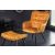 Design fotel Sweden mustársárga bársony