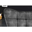 Design fotel Sweden szürke bársony