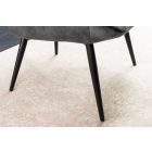 Design fotel Sweden szürke bársony