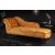 Design heverő Chesterfield mustársárga bársony