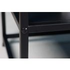 Design oldalsó asztal Damaris 50 cm fekete