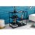 Design polc Damaris 90 cm fekete
