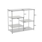 Design polc Damaris 90 cm fekete