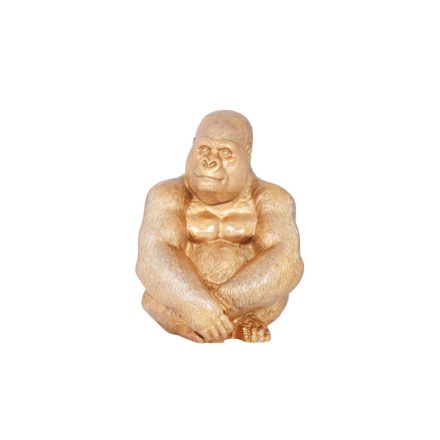 Dekoráció Gorilla 43 cm arany