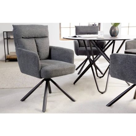 Design forgószék Maddison sötétszürke