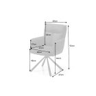 Design forgószék Maddison I sötétszürke