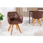 Design forgószék Galileo antik barna