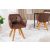 Design forgószék Galileo antik barna