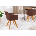 Design forgószék Galileo antik barna