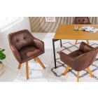 Design forgószék Galileo antik barna