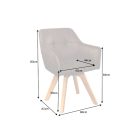 Design forgószék Galileo antik barna