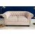 Design 2 személyes ülőgarnitúra Chesterfield 150 cm pezsgő bársony