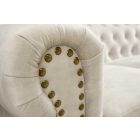 Design fotel Chesterfield pezsgő bársony