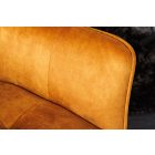 Design forgószék Galileo mustársárga bársony