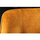 Design forgószék Galileo mustársárga bársony