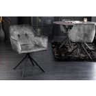 Design forgószék Galileo sötétszürke bársony