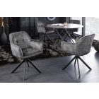 Design forgószék Galileo sötétszürke bársony