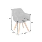 Design forgószék Galileo antik szürke