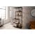 Design könyvespolc Maille 185 x 77 cm fekete kőris 