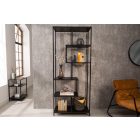 Design könyvespolc Maille 185 x 77 cm fekete kőris 