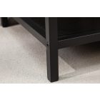 Design könyvespolc Maille 185 x 77 cm fekete kőris 