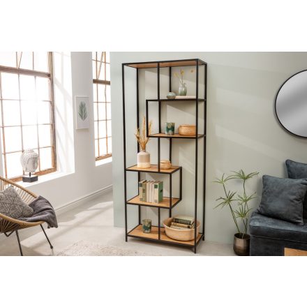 Design könyvespolc Maille 185 x 77 cm vad tölgy