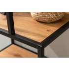 Design könyvespolc Maille 185 x 77 cm vad tölgy