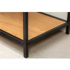 Design könyvespolc Maille 185 x 77 cm vad tölgy